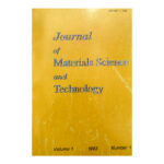 Journal of materials science and technology. Vol.1 / 1993